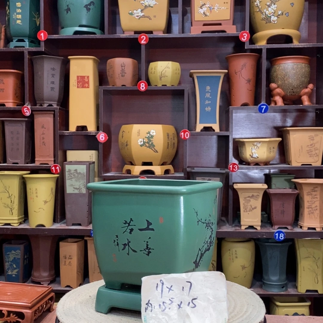 紫砂艺术紫砂花盆