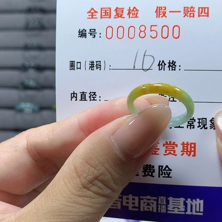 翡翠未镶嵌戒圈tj8500