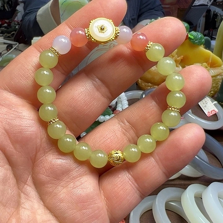 石英质玉未镶嵌手链多宝手串