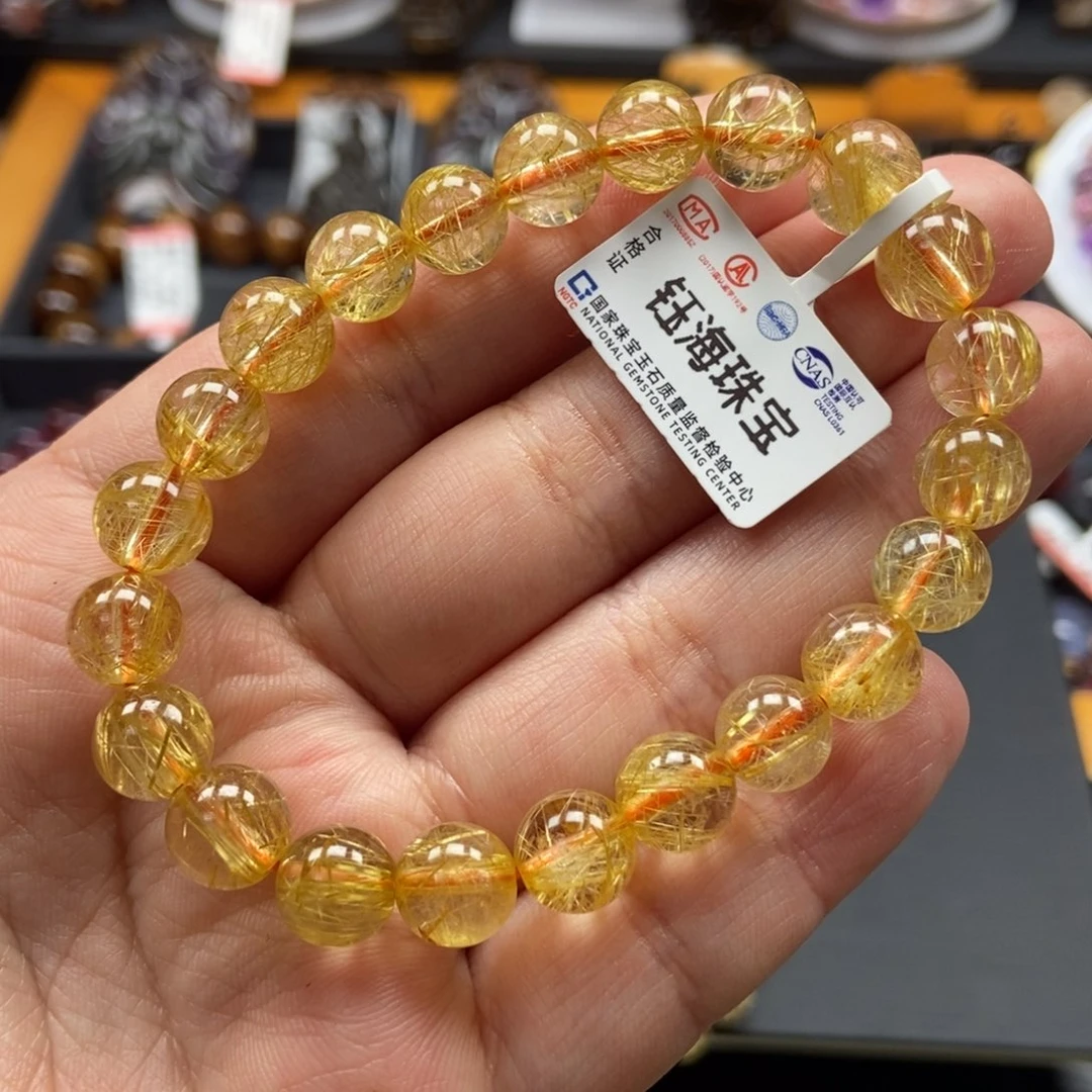 水晶钛金手链8.8毫米未镶嵌