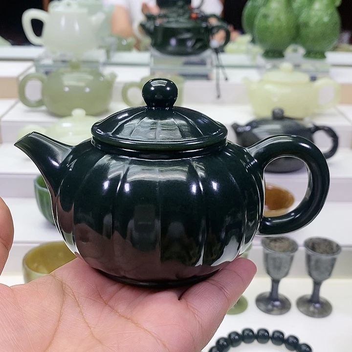 未镶嵌和田玉挂件往**风茶壶