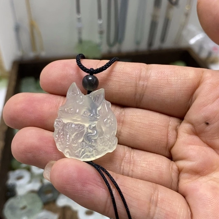 冷***冻岫玉未镶嵌吊坠(不含链)