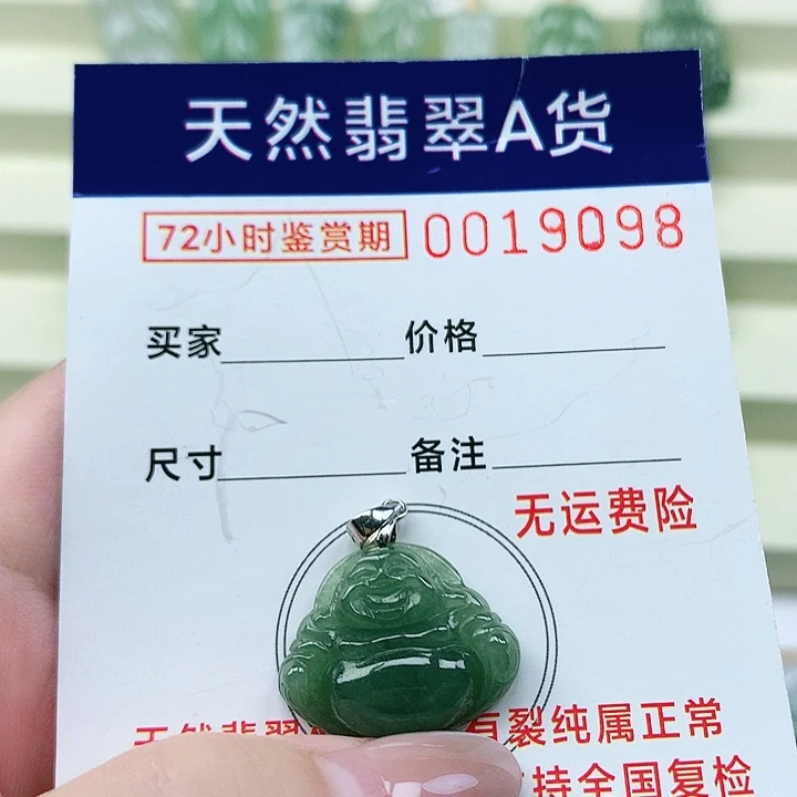 翡翠未镶嵌颈饰吊