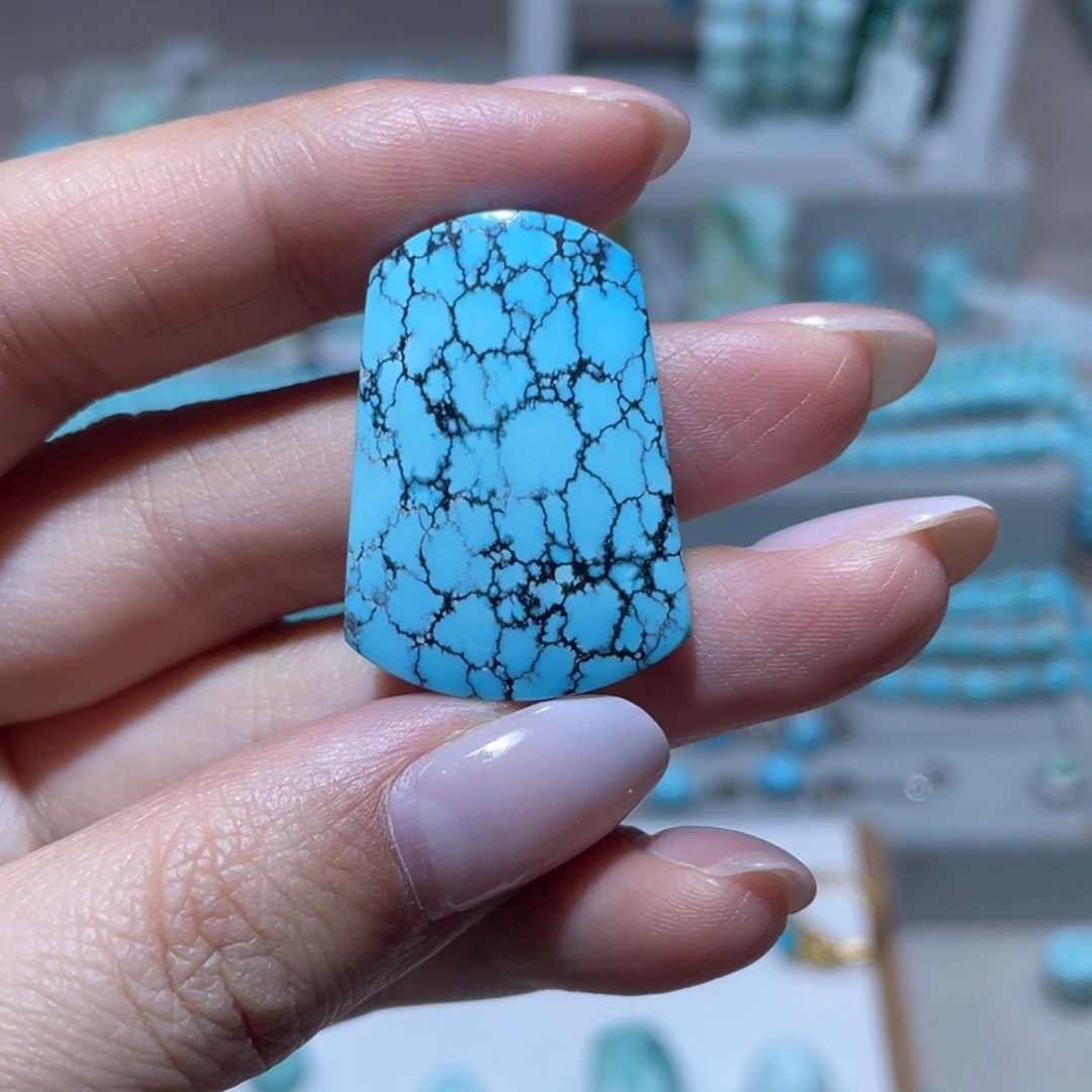 绿松石未镶嵌无事牌