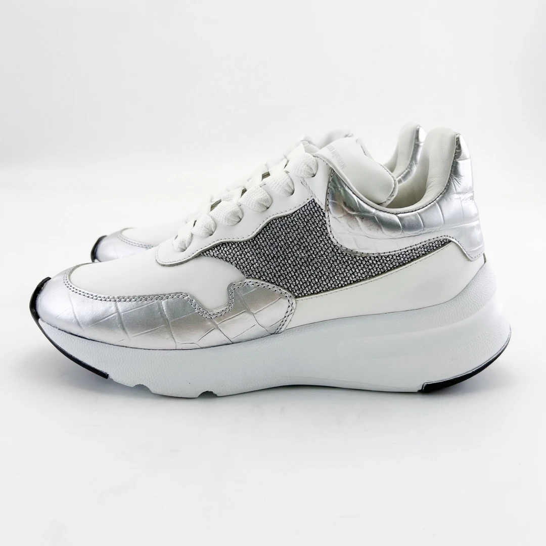 95新 Alexander McQueen/亚历山大·麦昆 36码/白色鞋/12754819