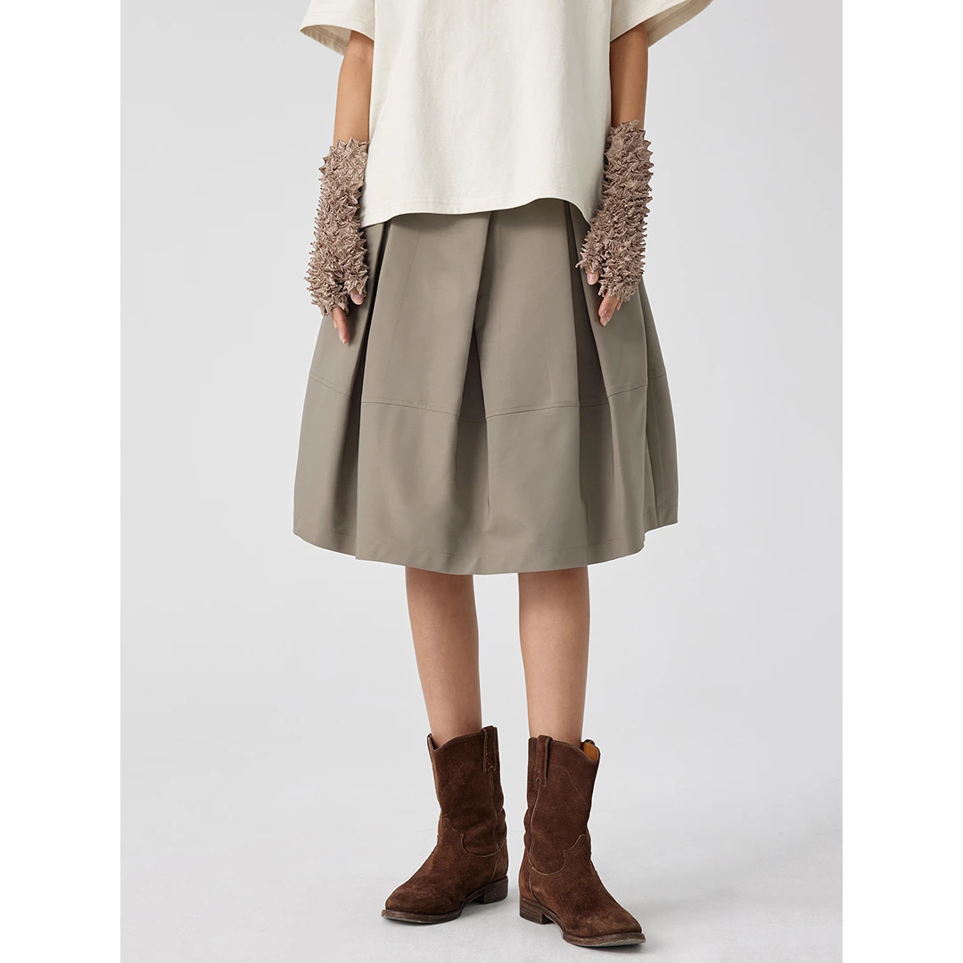 Simple Project*Bubble Skirt 廓形分割花苞半身裙