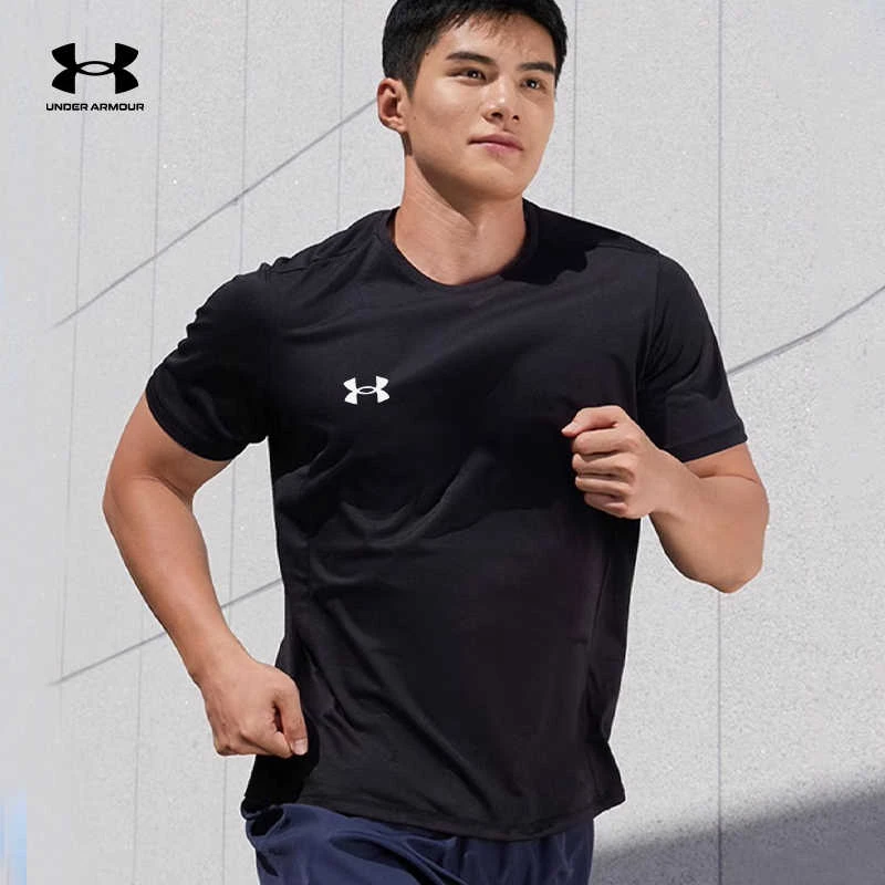 安德玛UA速干t恤夏季男士运动跑步快干休闲透气训练圆领短袖DA