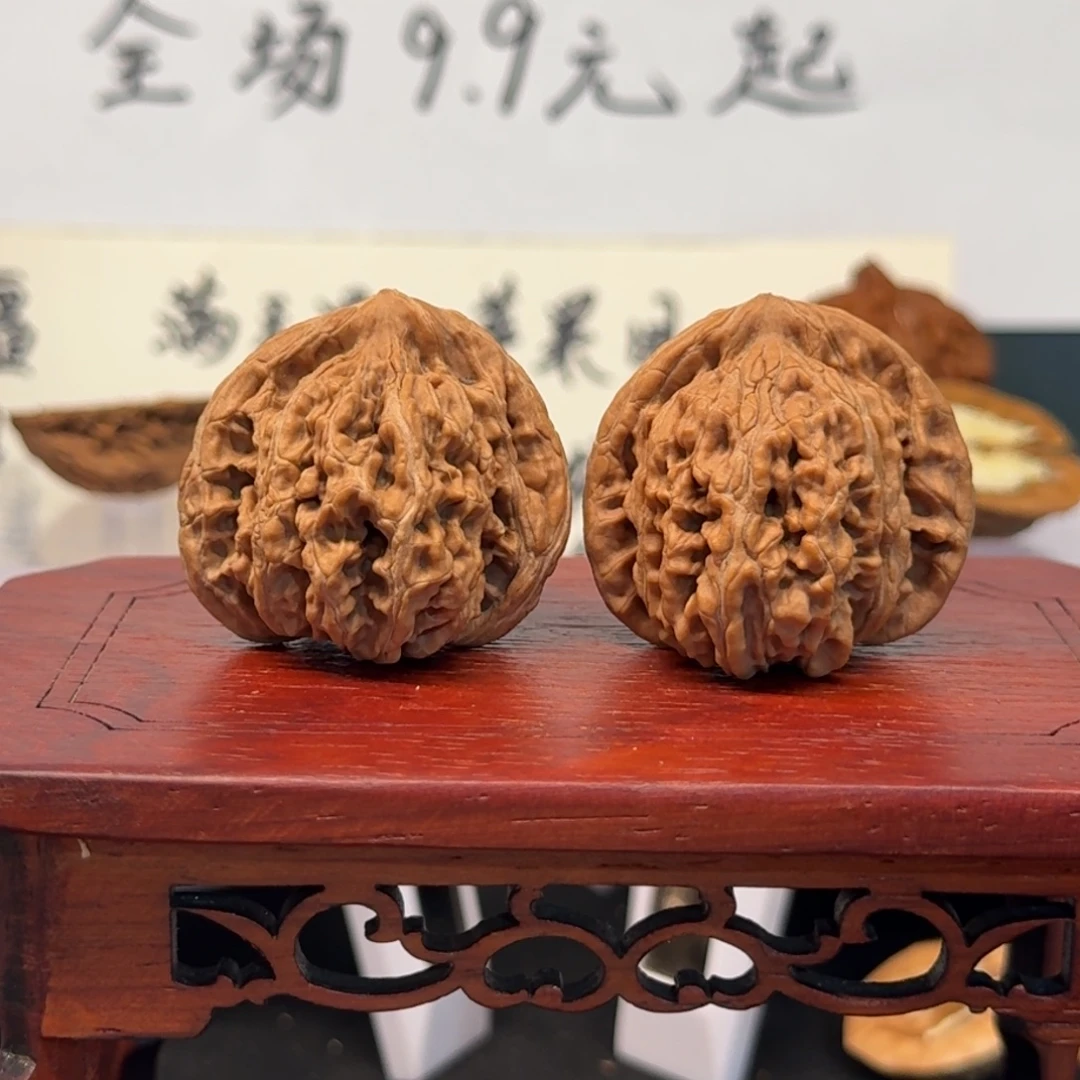 文玩核桃把件43号四座楼边39肚39高37全品无药无修原生态