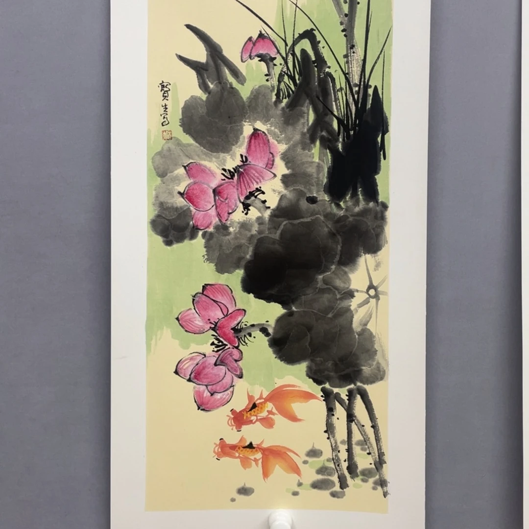 国画艺术家真人手绘