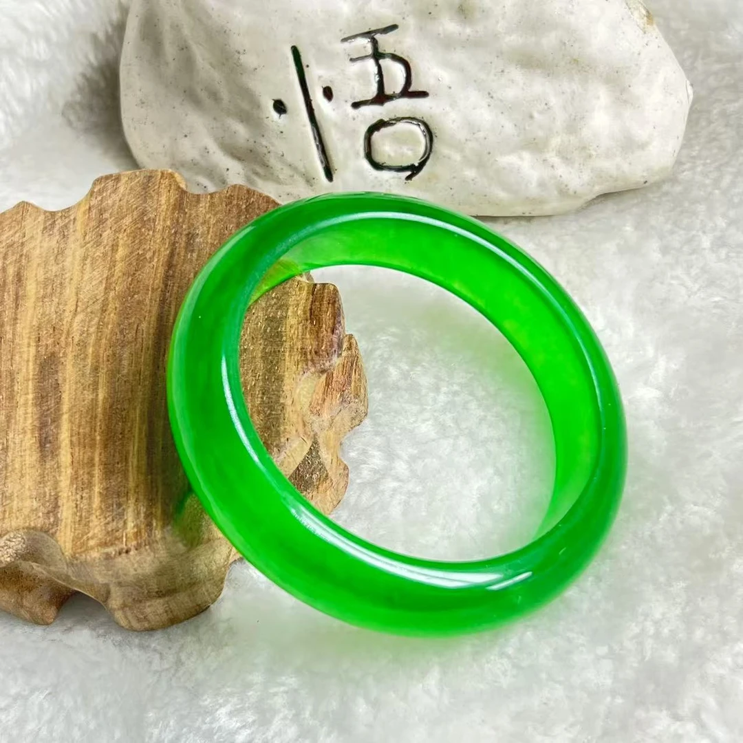 非金属珐琅手镯 典藏品 绿正圈手镯美观大气美轮美奂高雅华丽华贵