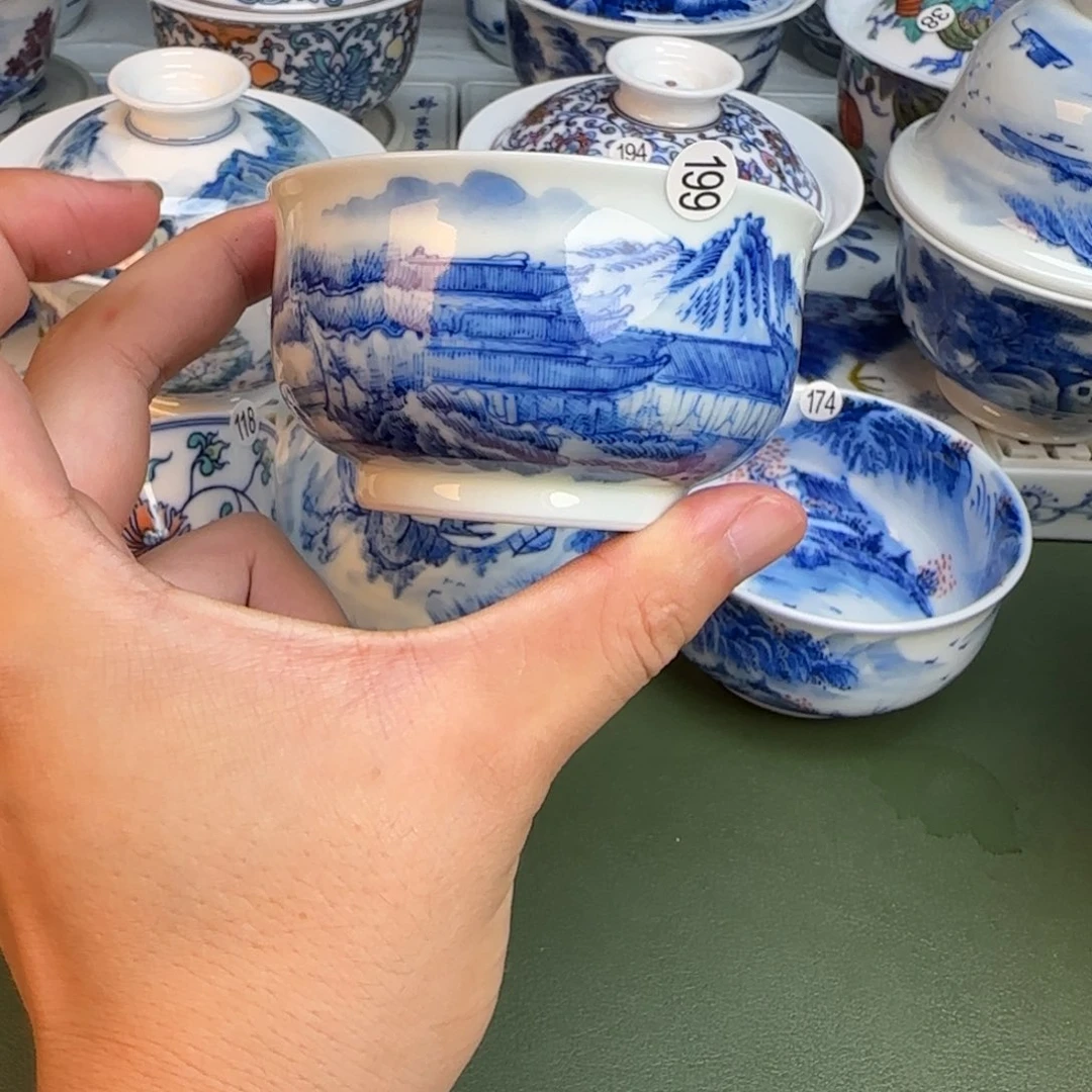 彦祖纯手工手绘茶具199