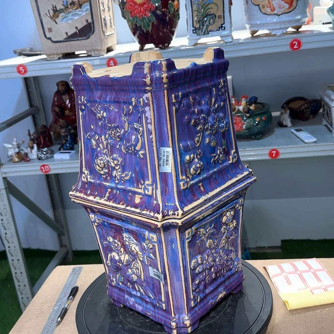曹***。精品石湾花盆高端