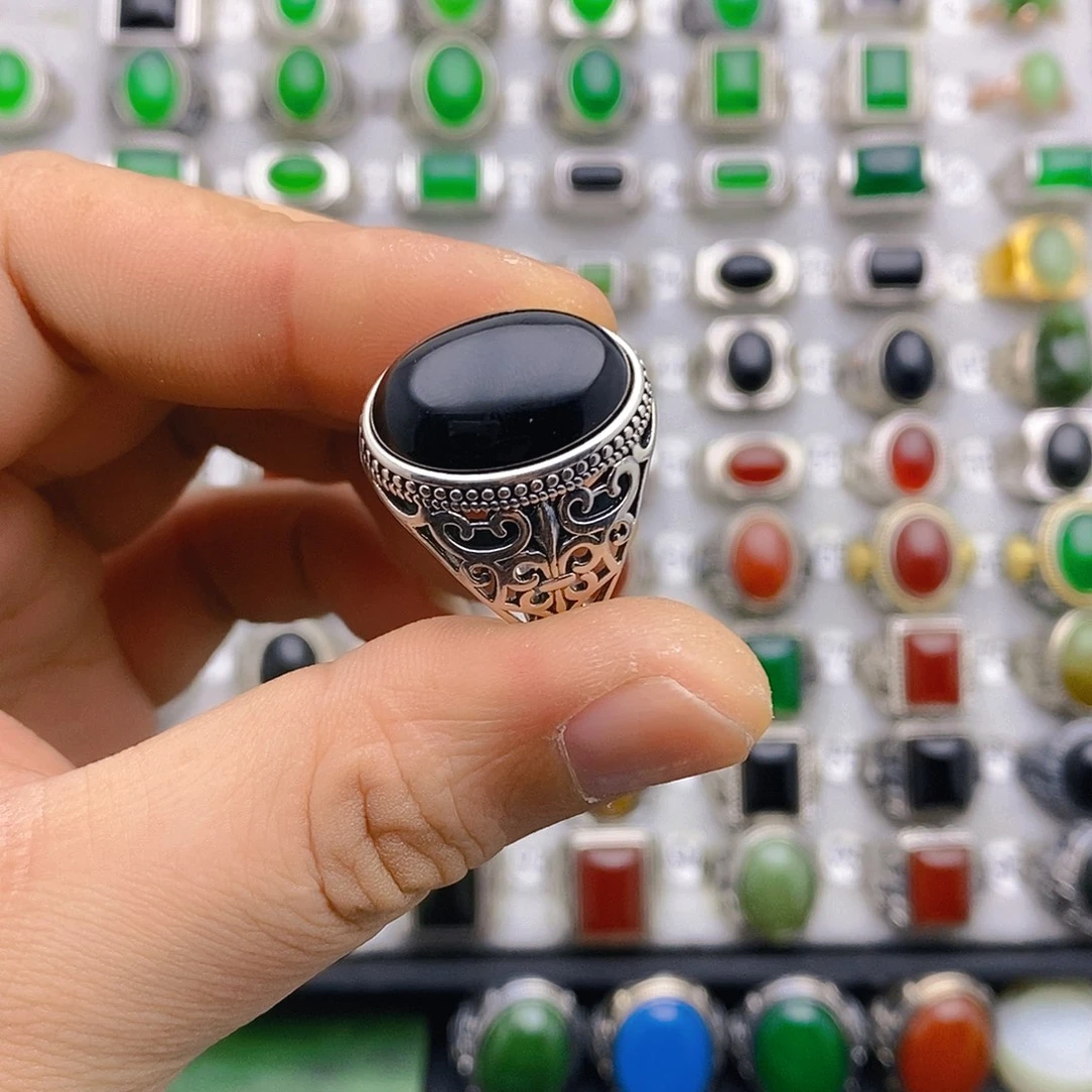 好***人玛瑙/玉髓未镶嵌戒指