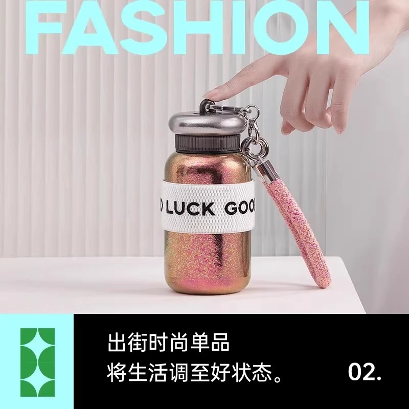 纯钛保温杯双层真空钛杯男女士高档焖泡茶钛杯高颜值茶水分离杯子