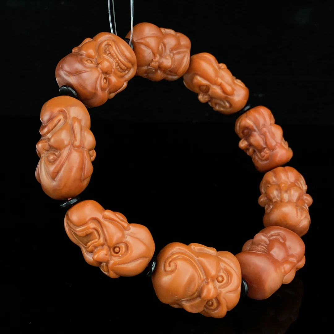 EW19016HC 南红 罗汉手串/朵云轩