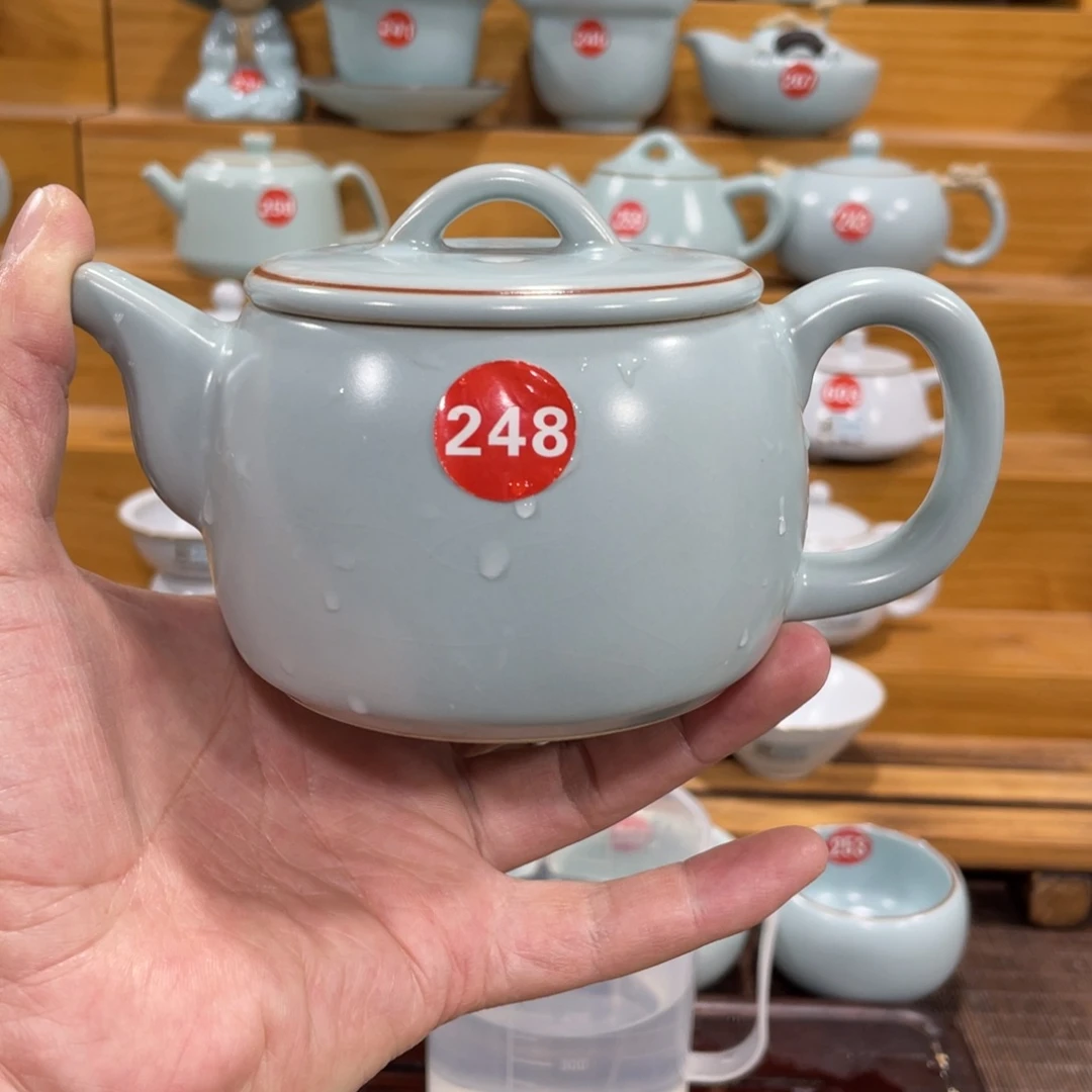 微瑕陶瓷茶壶茶杯家用
