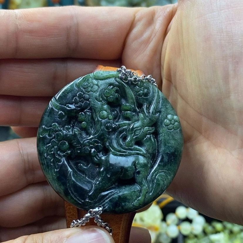 【闪购商品】未镶嵌岫玉手牌