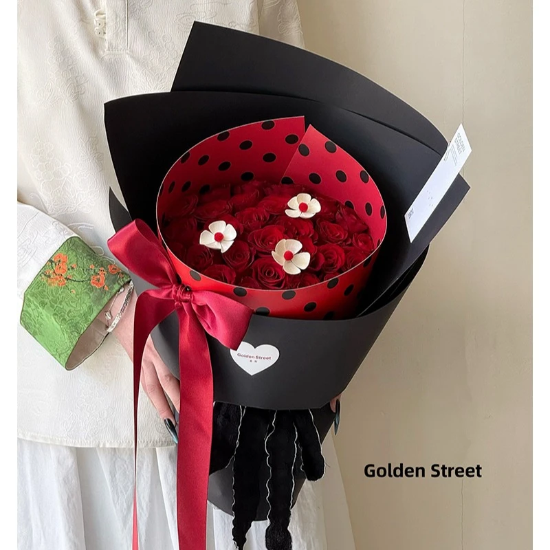 【花姿材】新款圆舞曲定型片网红波点造型片diy鲜花花艺520