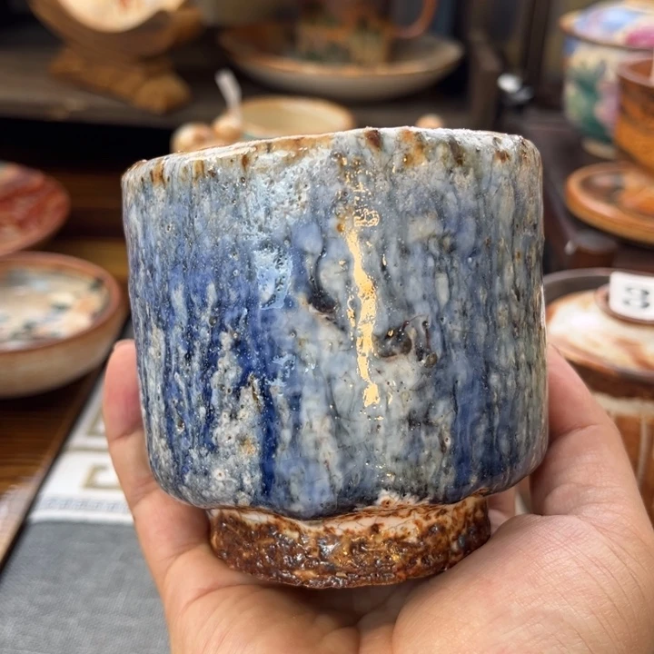 全手工柴烧志野匣钵泥353