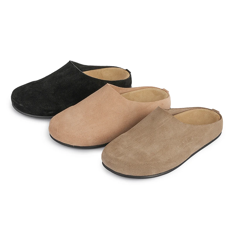 2LEREUSSI复古包头穆勒拖2025夏新款软底休闲百搭配裙休闲半拖鞋