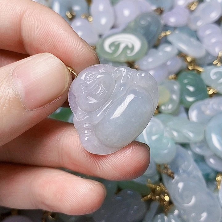 翡翠未镶嵌颈饰天然A货翡翠