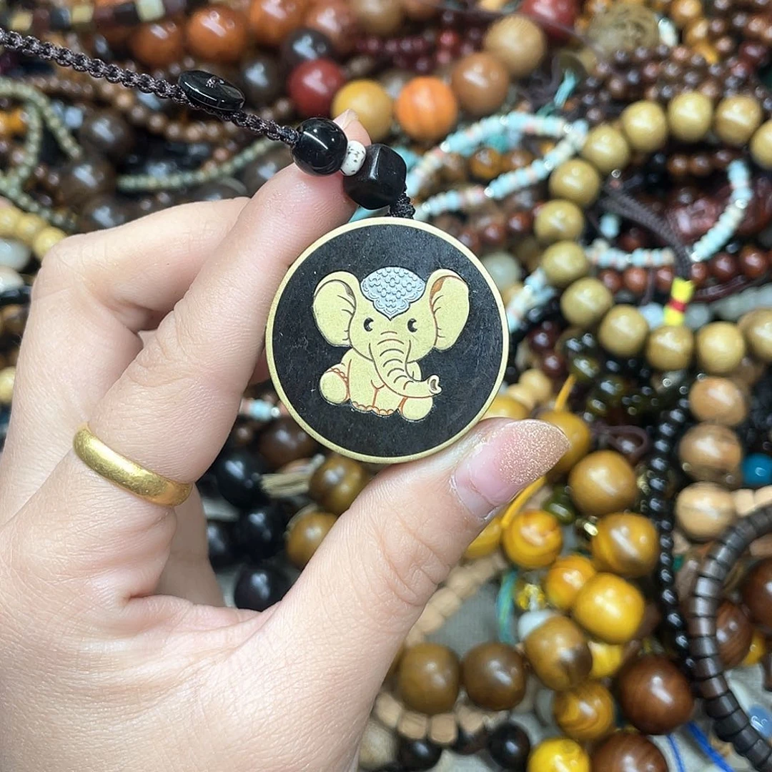 维腊木（绿檀）无事牌