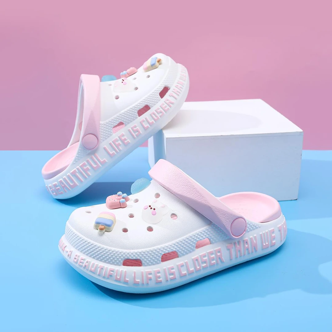 儿童凉鞋女童洞洞鞋新款防滑软底凉拖鞋女孩拖鞋沙滩卡通可爱防臭