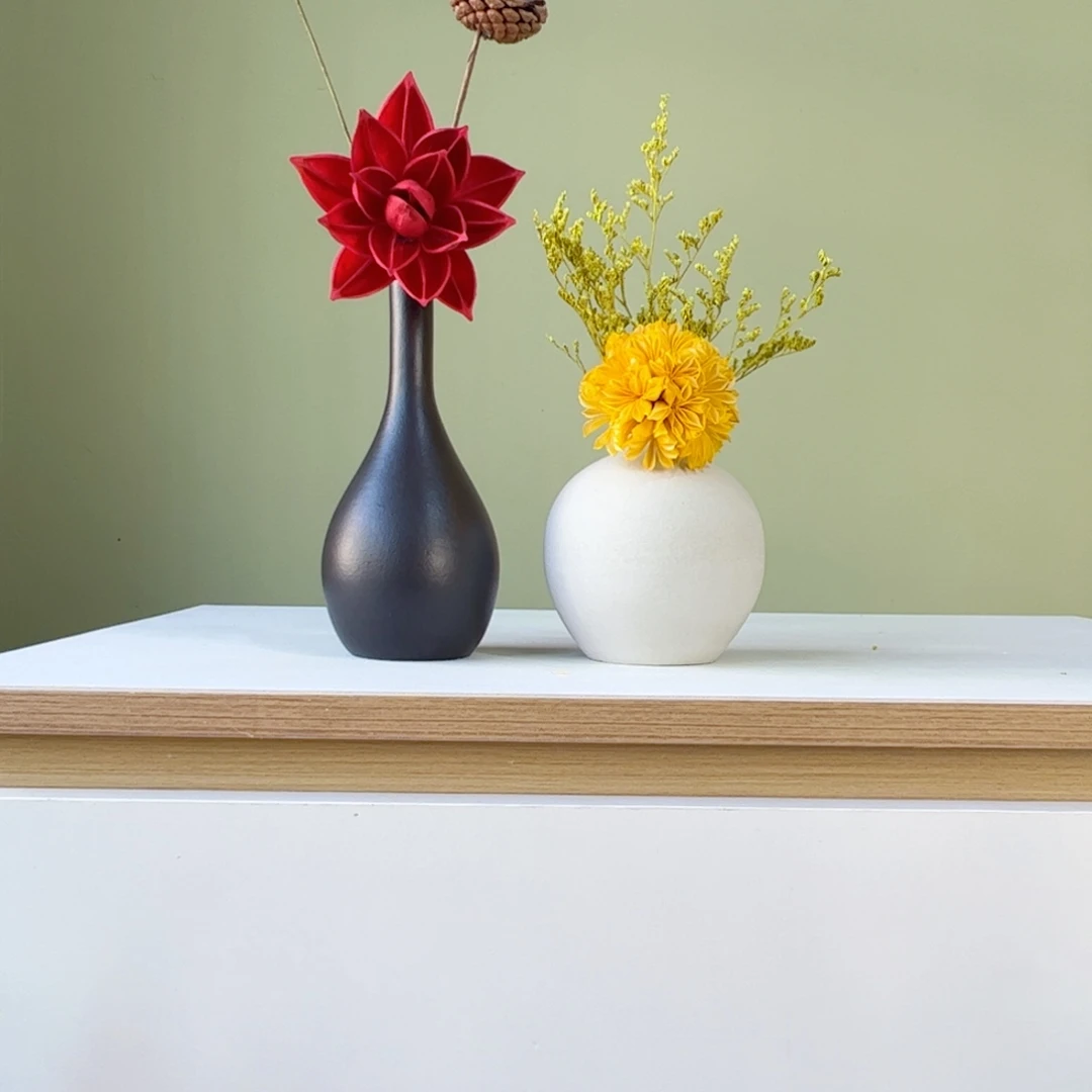 陶瓷花瓶陶瓷花瓶带花高度20-30厘米左右