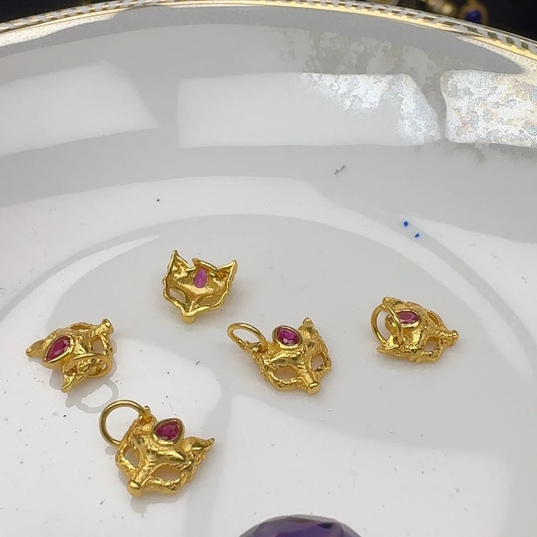 银S925镶嵌紫晶颈饰紫水晶925镶嵌138