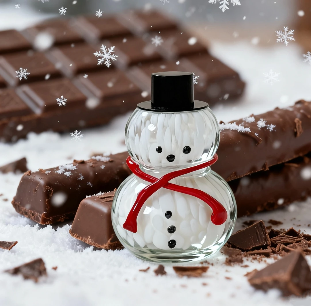 小雪人圣诞琉璃玻璃杯香薰蜡烛