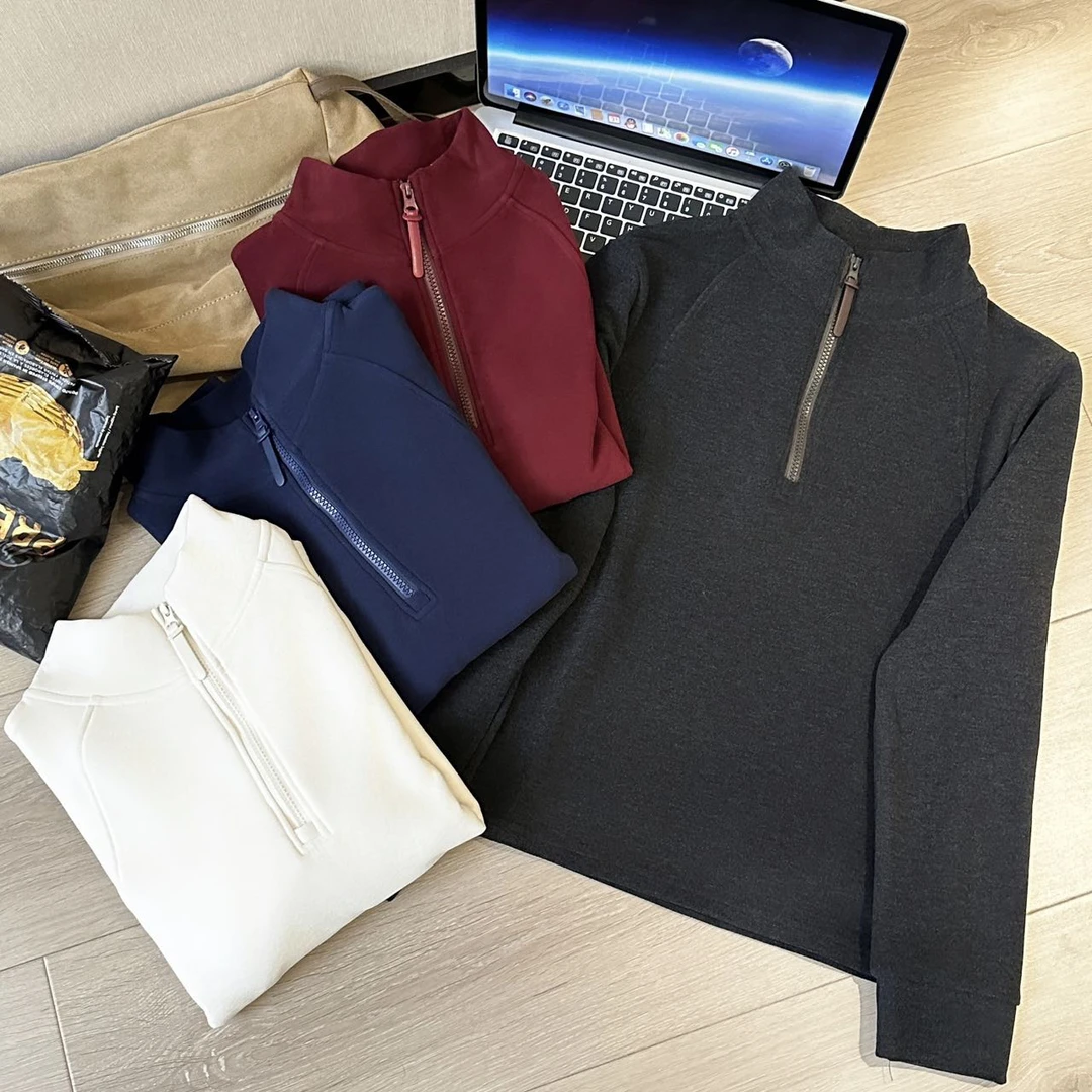 怒推！半拉链加厚德绒连帽T恤8822-21