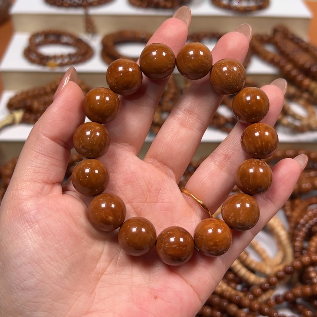 蓦***雪手串库克1.5圆珠单圈➕5颗