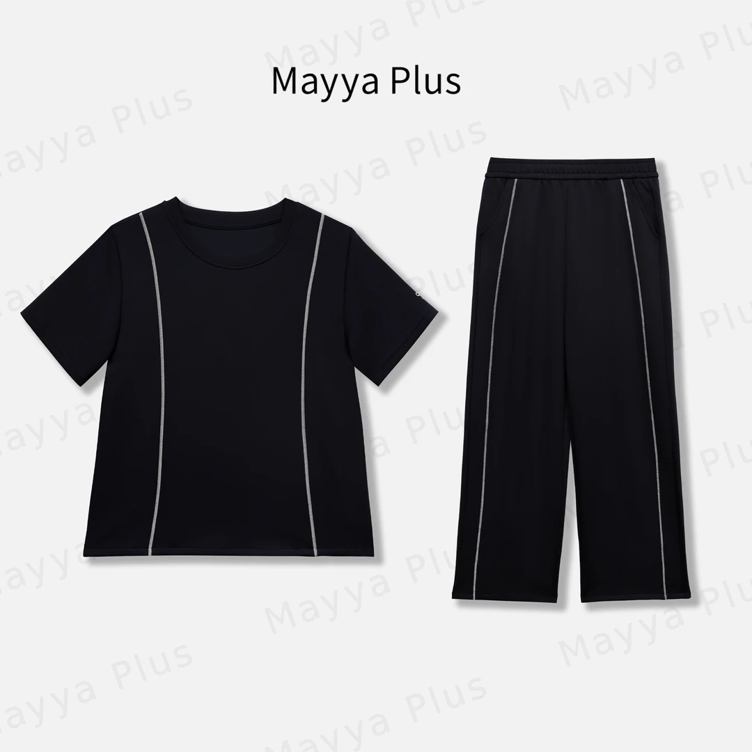 【慵懒法则】Mayya Plus麦芽定制轻奢气质欧若风针织套装32528065AB