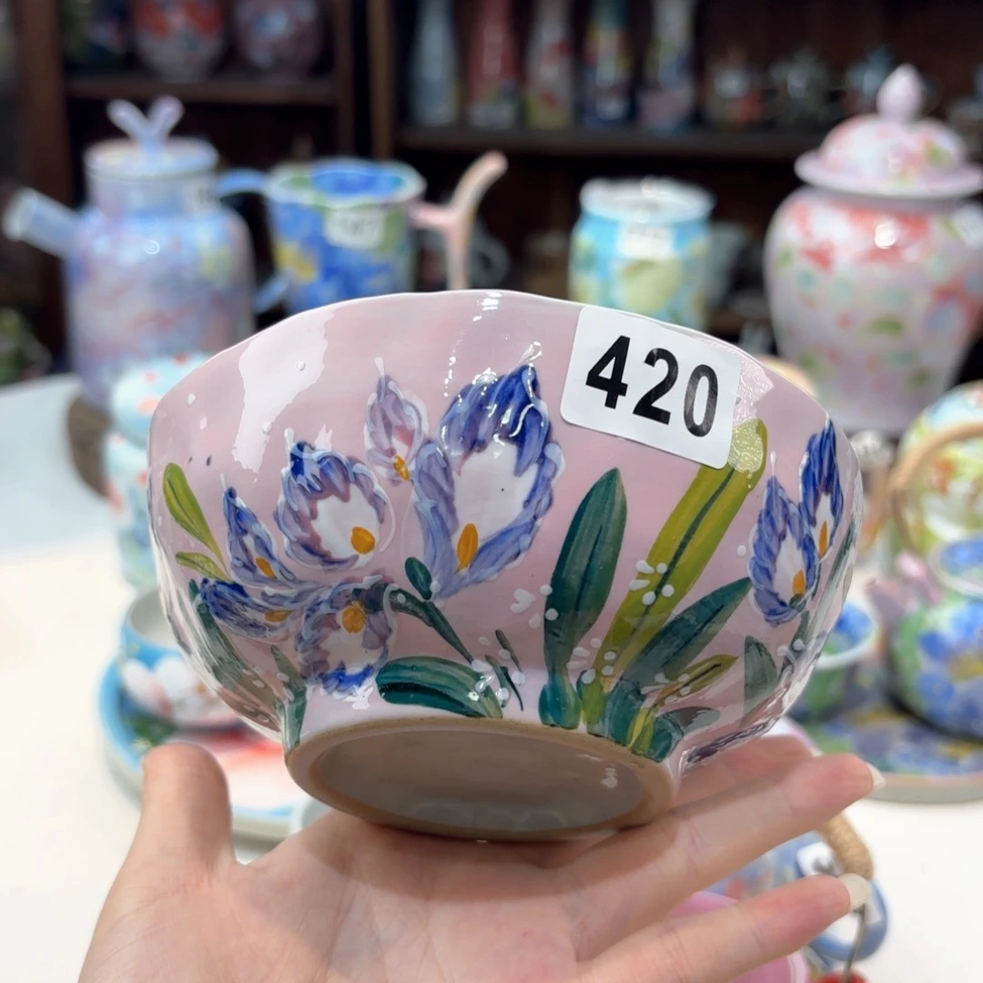 景德镇手绘高温釉下彩陶瓷茶具