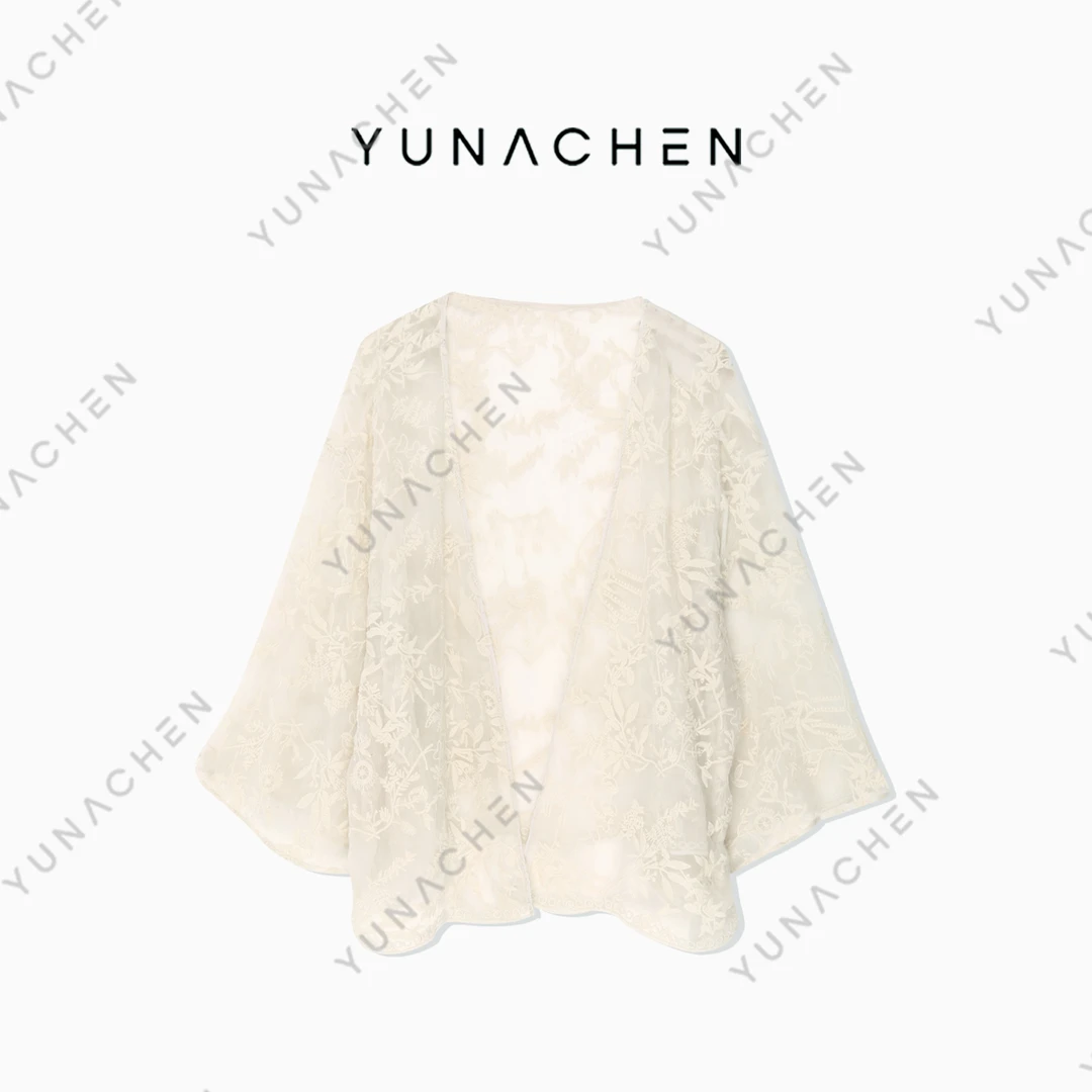 【归期】E8 春夏时尚轻奢气质重工桑蚕丝女装罩衫509-53060