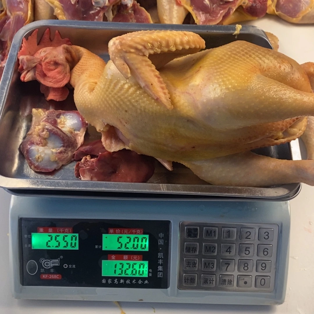 30天中国大陆包装整鸡120