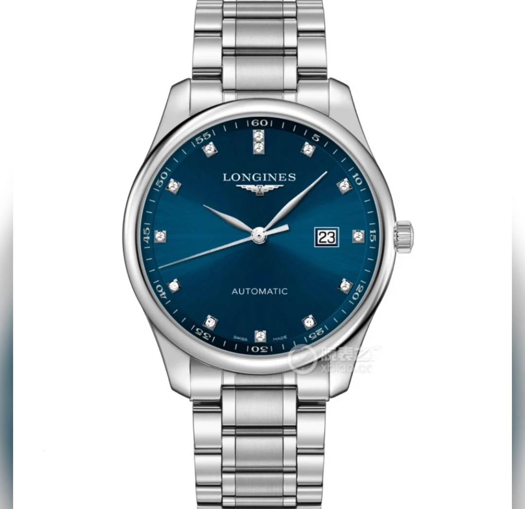 99新 Longines/浪琴 /名匠893蓝盘钻刻/表径42/自动机械男表