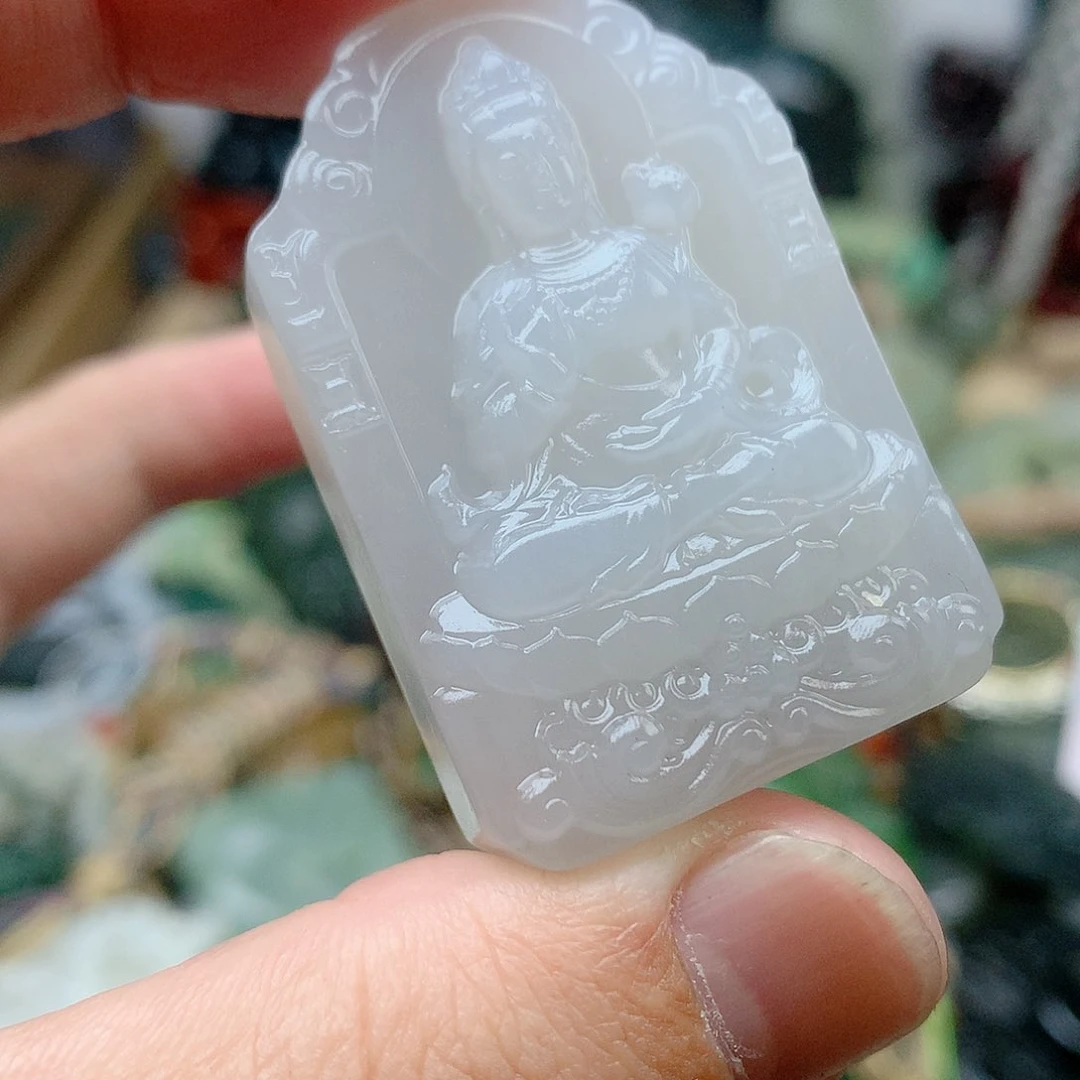 和田玉未镶嵌颈饰