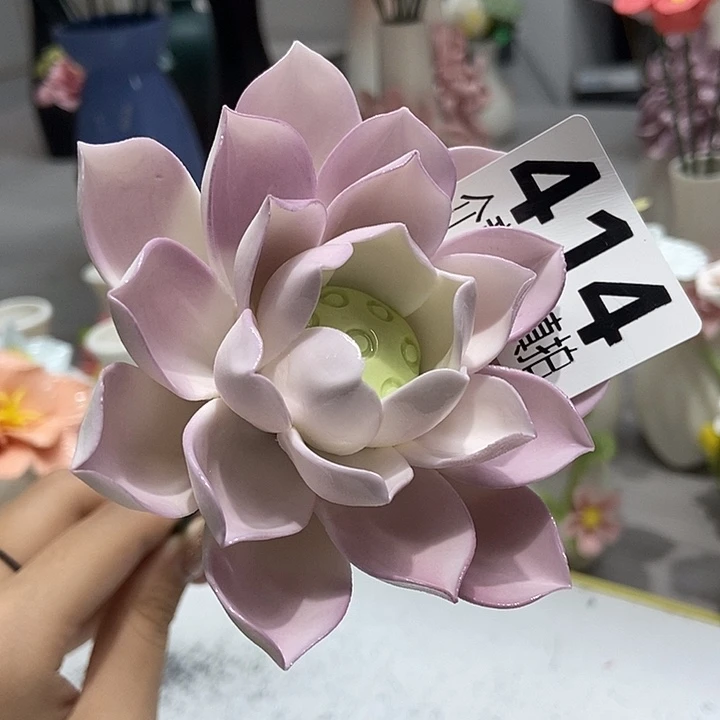 陶瓷纯手工捏花设计