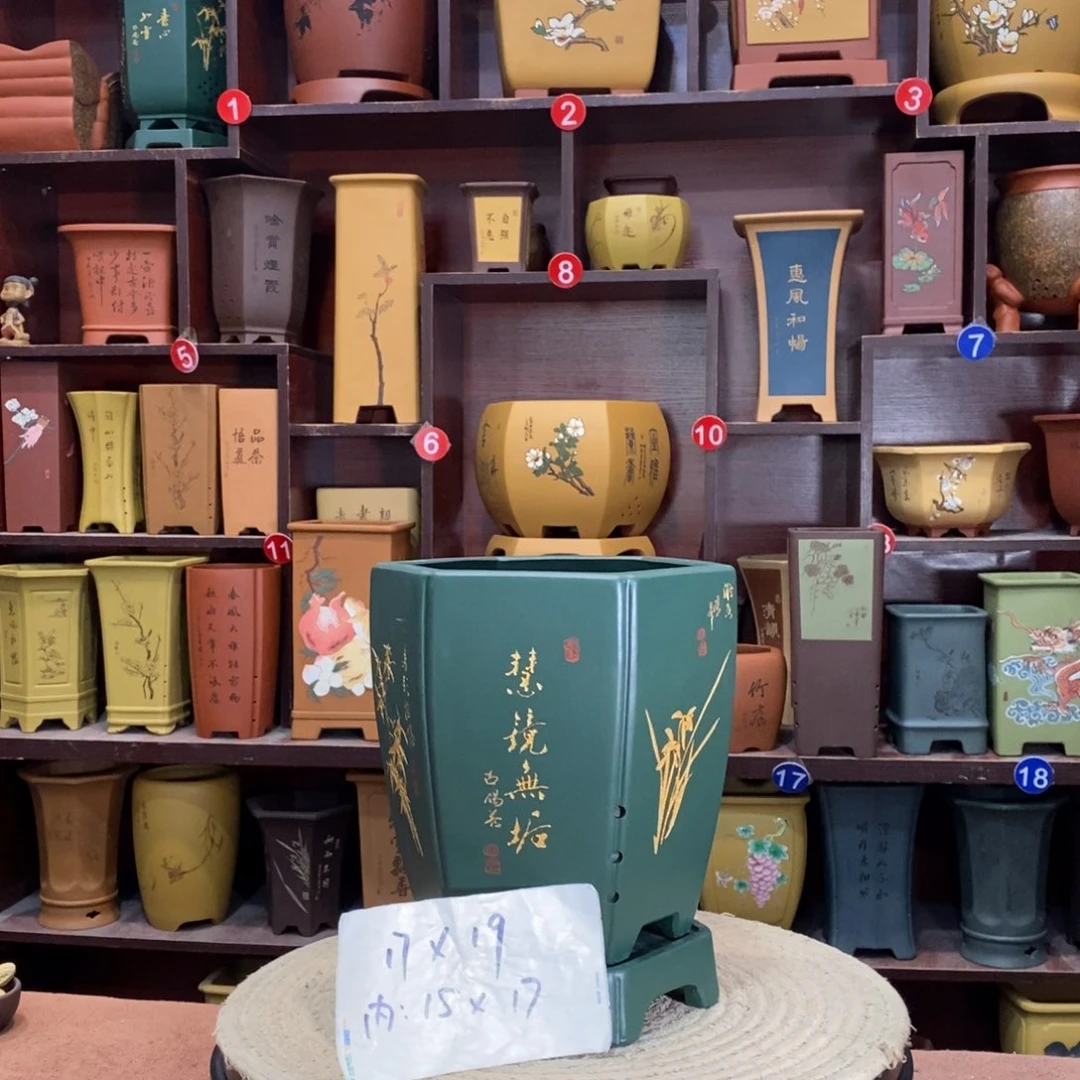 紫砂艺术紫砂花盆