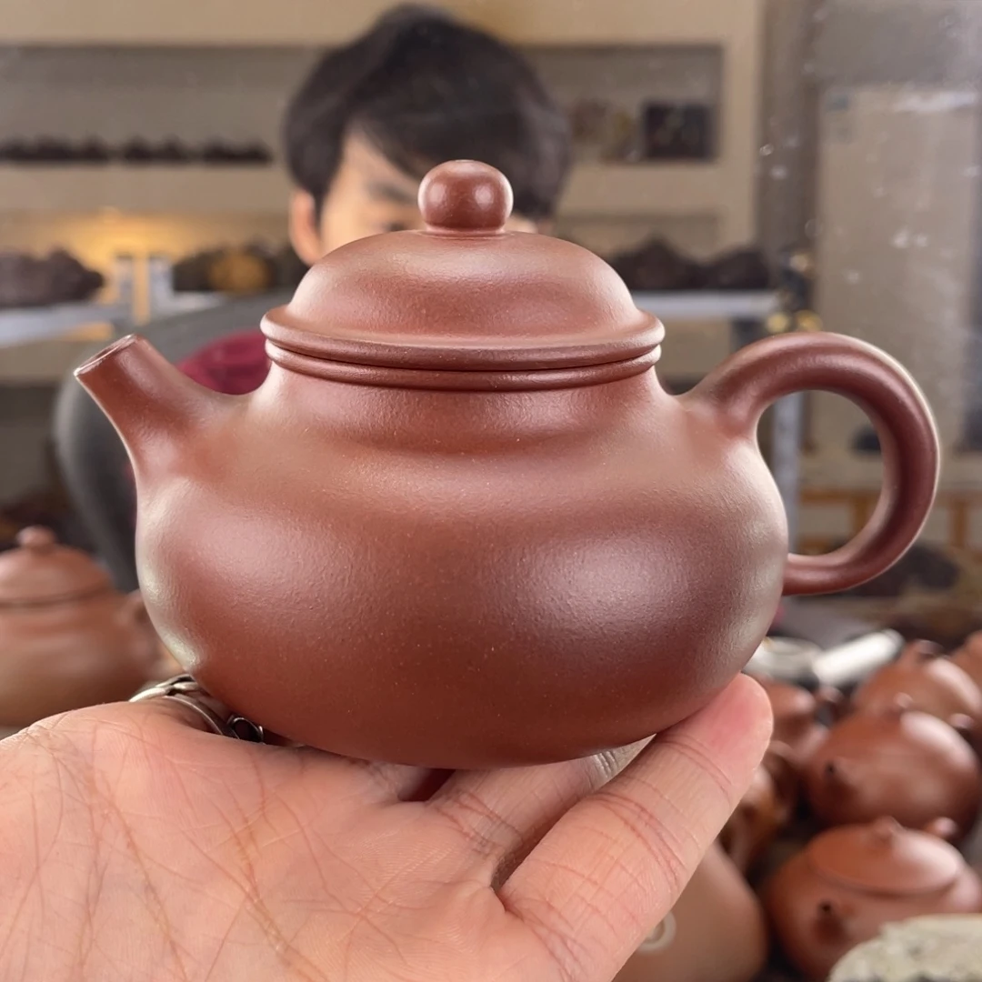 茶壶紫砂220cc红皮龙茶壶