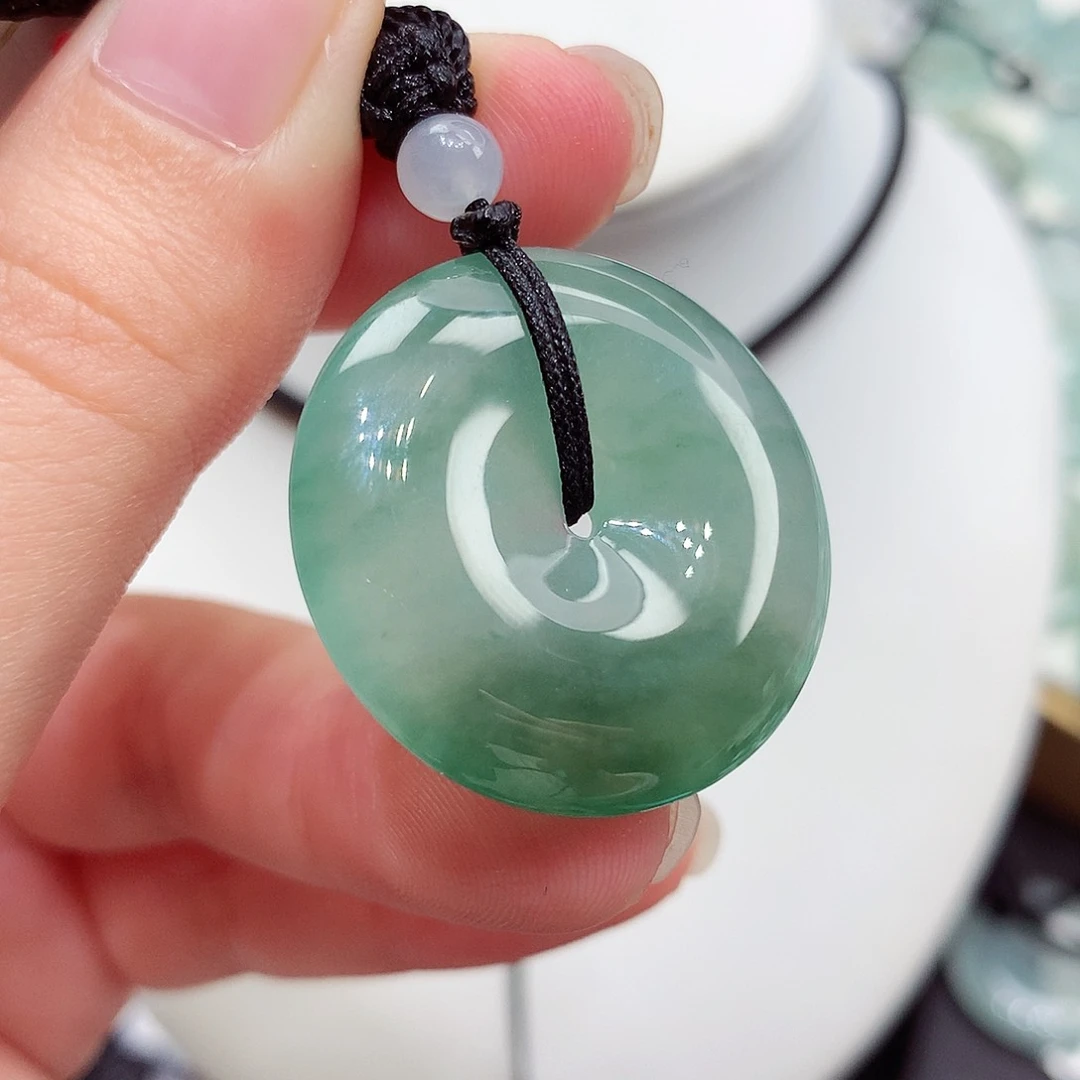 颈饰未镶嵌翡翠翡翠34，27.6/5.5