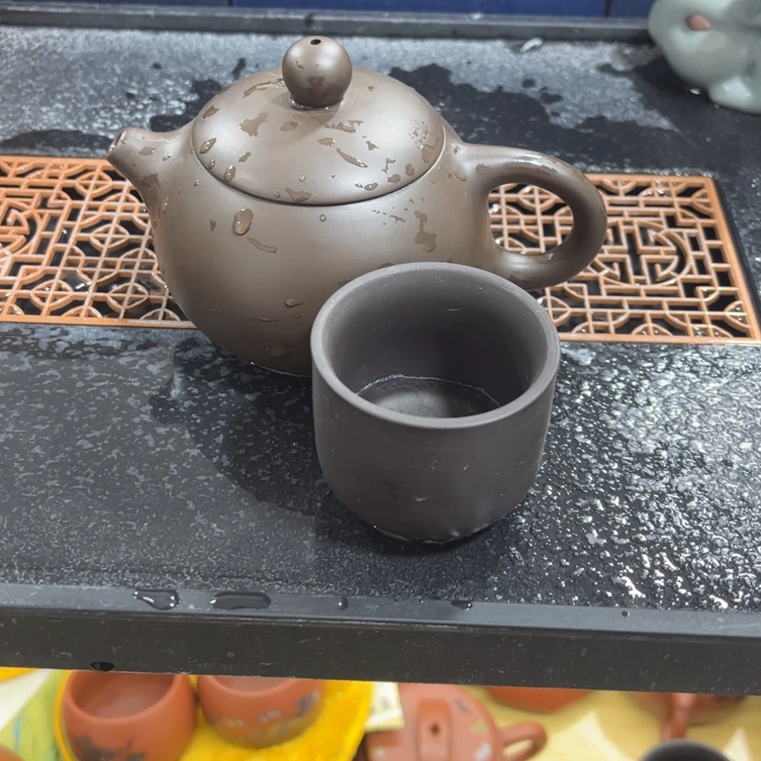 紫砂茶杯紫砂壶一壶1杯