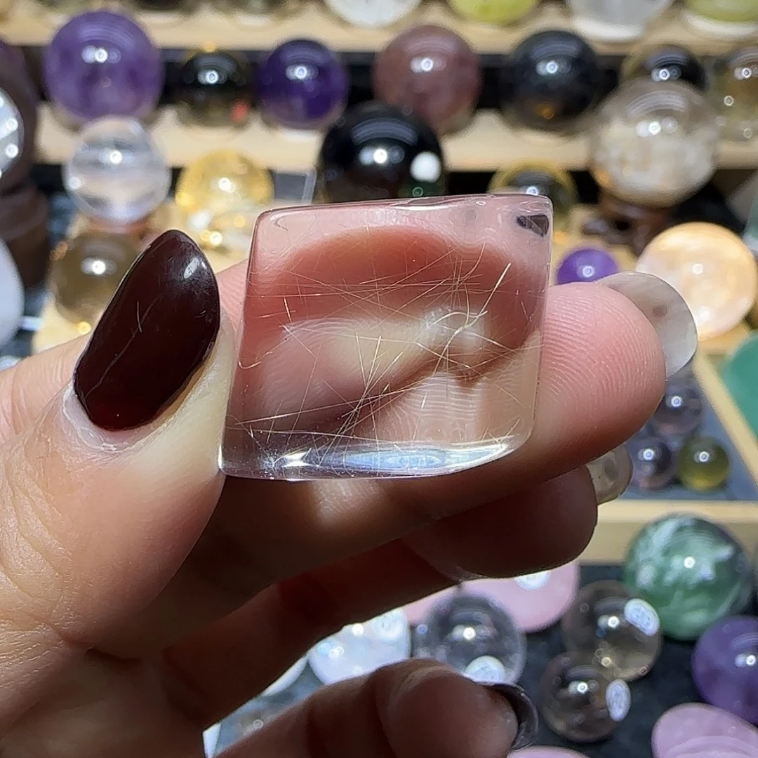 水晶珠宝半成品未镶嵌发晶随形