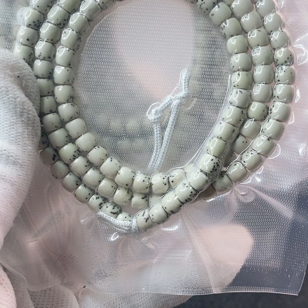 星月菩提吊坠原白直切河豚长串65