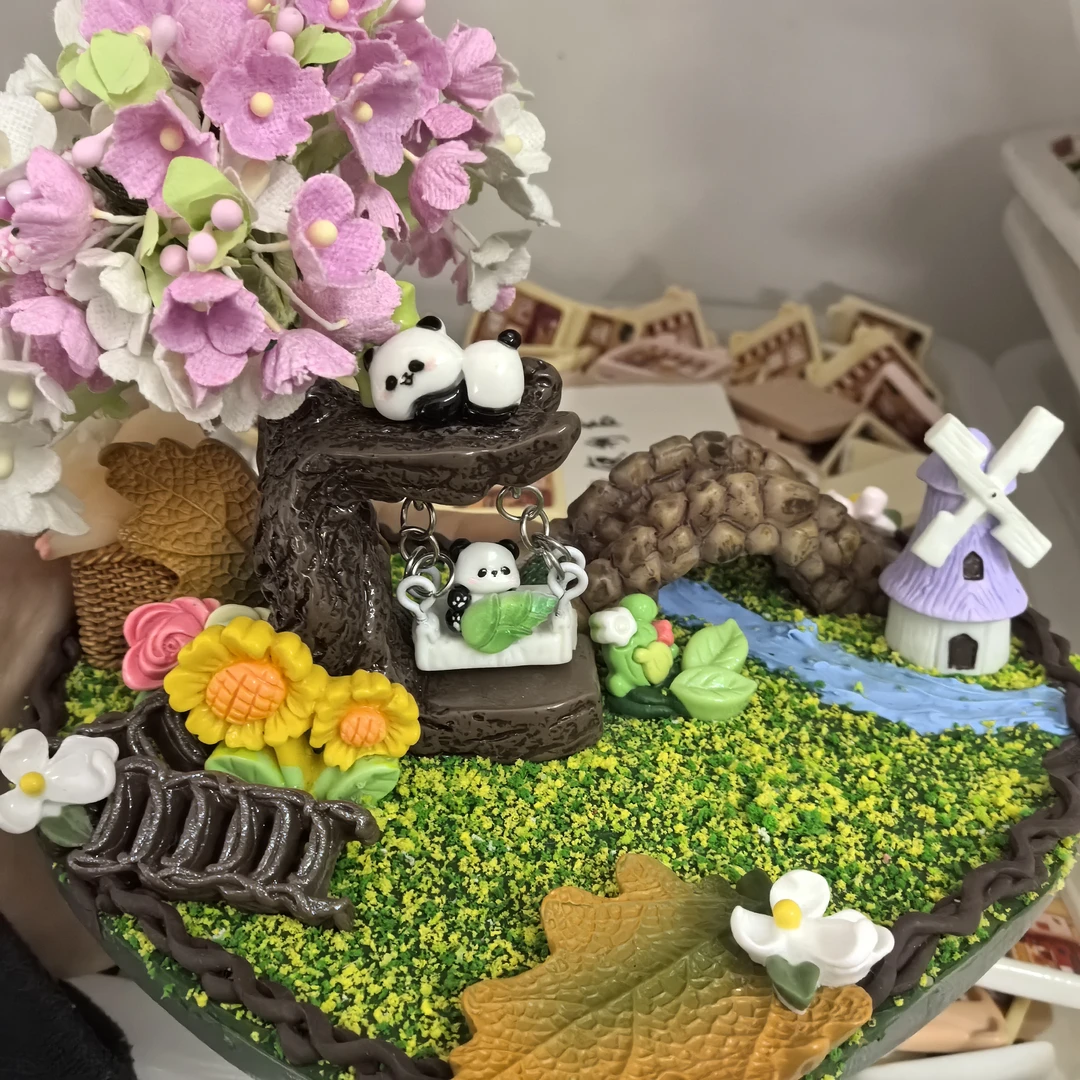 DLM定制立体树桩卡通树脂diy手工发夹手机壳饰品配饰件材料创意