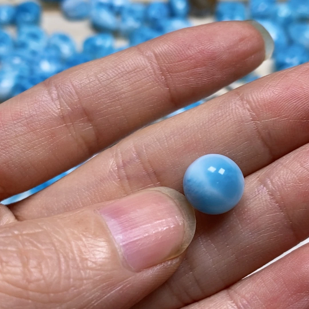 针钠钙石（海纹石）颈饰未镶嵌蜡****新