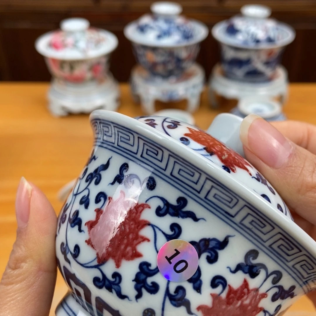 手绘现代茶具非古董