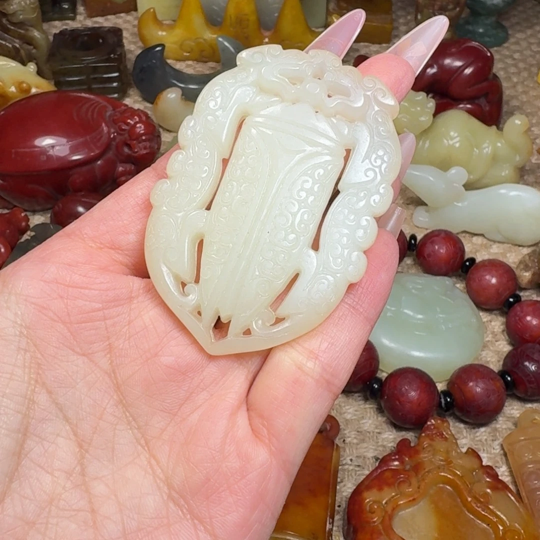 吊坠白玉菩提挂件