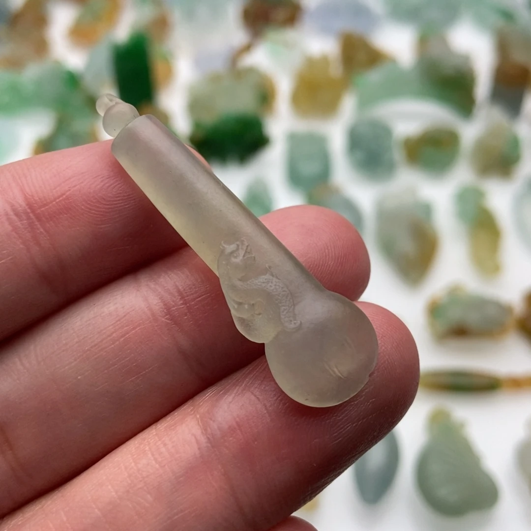 定制翡翠未镶嵌文昌笔